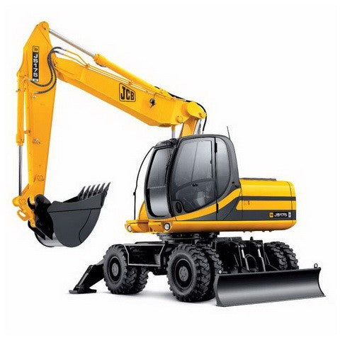 JCB JS130W, JS145W, JS160W, JS175W Wheeled Excavator Workshop Service Repair Manual 9803/6310 - Manual labs