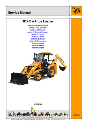 Unlock the full potential of your JCB 2DX Backhoe Loader with the comprehensive Service Manual (9813/0600-1) in PDF format. This essential guide provides detailed insights into maintenance, troubleshooting, and repair procedures, ensuring your equipment operates at peak performance. With easy navigation and clear illustrations, this manual is designed for both seasoned professionals and DIY enthusiasts, making it an invaluable resource for keeping your backhoe loader in top condition. Don't miss out on the 