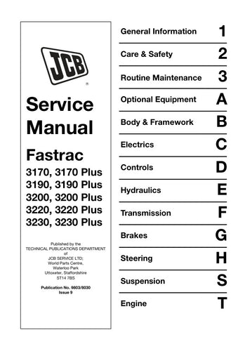  Enhance your maintenance capabilities with the JCB 3170, 3190, 3200, 3220, 3230 (PLUS) Fastrac Service Manual (9803/8030) in PDF format. This comprehensive guide provides detailed insights into servicing and troubleshooting, ensuring your machinery operates at peak performance. With easy navigation and clear illustrations, you can quickly access essential information, saving you time and reducing downtime. Perfect for professionals and enthusiasts alike, this manual is an invaluable resource for keeping yo