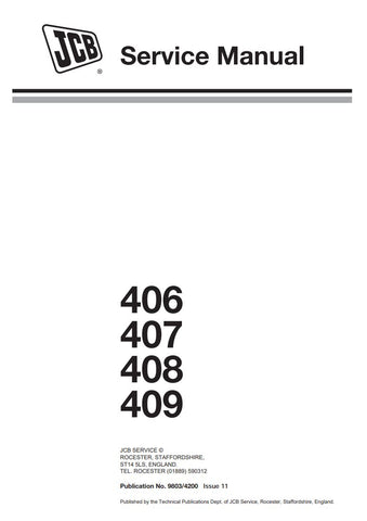  Enhance your maintenance capabilities with the JCB 406, 407, 408, 409 Wheel Loader Service Manual (9803/4200) in PDF format. This comprehensive guide provides detailed insights into servicing and troubleshooting your wheel loader, ensuring optimal performance and longevity. With easy navigation and clear illustrations, you can quickly access essential information, making repairs and maintenance tasks more efficient. Invest in this invaluable resource to keep your equipment running smoothly and minimize dow