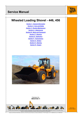 Enhance your maintenance capabilities with the JCB 446, 456 Wheel Loader Service Manual (9803/4180-11) in PDF format. This comprehensive guide provides detailed insights into the operation, troubleshooting, and repair of your wheel loader, ensuring optimal performance and longevity. With easy navigation and clear illustrations, this manual is an essential resource for both seasoned technicians and DIY enthusiasts. Invest in your equipment's efficiency and reliability today!