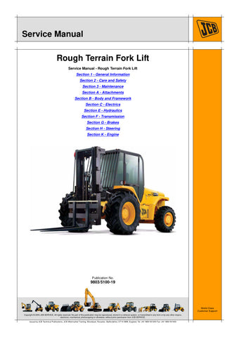 Enhance your maintenance capabilities with the CB 926, 930, 940, 950 Rough Terrain Forklift Truck Service Manual (9803/5100-19) in PDF format. This comprehensive guide provides detailed insights into troubleshooting, repair, and servicing, ensuring your equipment operates at peak performance. With easy navigation and clear illustrations, this manual is an essential resource for technicians and operators alike, helping to minimize downtime and extend the lifespan of your forklift. Invest in your operational 