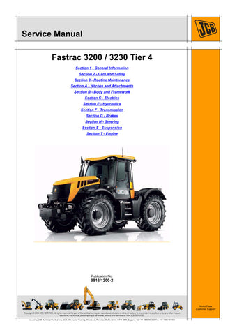 Unlock the full potential of your JCB FASTRAC 3200 and 3230 with the comprehensive Tier 4 Service Manual (9813/1200-2) in PDF format. This essential guide provides detailed maintenance procedures, troubleshooting tips, and technical specifications to ensure your machinery operates at peak performance. With easy navigation and clear illustrations, this manual is an invaluable resource for both seasoned professionals and DIY enthusiasts. Invest in your equipment's longevity and efficiency today by securing yo