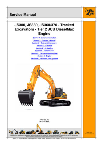  Unlock the full potential of your JCB excavators with the comprehensive Tier 2 Diesel Engine Service Manual (9813/2750-2) for models JS300, JS330, JS360, and JS370. This PDF file is an essential resource for maintenance and repair, providing detailed diagrams, troubleshooting tips, and step-by-step instructions to ensure your machinery operates at peak performance. Invest in this manual to enhance your operational efficiency and prolong the lifespan of your equipment.
