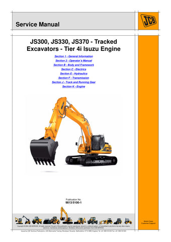 Unlock the full potential of your JCB machinery with the comprehensive JCB JS300, JS330, JS370 Tier 4i Isuzu Engine Service Manual (9813/5100-1) in PDF format. This essential guide provides detailed insights into maintenance, troubleshooting, and repair procedures, ensuring your equipment operates at peak performance. With easy navigation and clear illustrations, this manual is designed for both seasoned professionals and DIY enthusiasts, making it an invaluable resource for keeping your machinery in top co