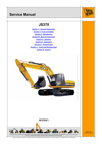 Unlock the full potential of your JCB JS370 Tracked Excavator with the comprehensive Service Manual 9813/2250-1, now available in a convenient PDF format. This essential guide provides detailed maintenance procedures, troubleshooting tips, and technical specifications to ensure your machine operates at peak performance. With easy navigation and clear illustrations, you can quickly find the information you need to keep your excavator running smoothly and efficiently. Invest in this invaluable resource today 
