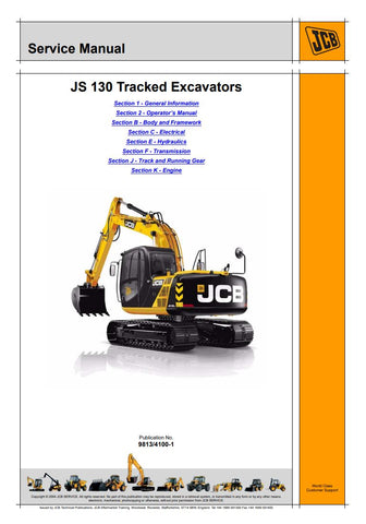 Unlock the full potential of your JCB JS 130 Tracked Excavator with the comprehensive Service Manual (9813-4100) in PDF format. This essential guide provides detailed instructions, schematics, and troubleshooting tips to ensure optimal performance and maintenance of your machine. With easy navigation and clear illustrations, you can quickly access the information you need to keep your excavator running smoothly and efficiently. Invest in this invaluable resource today and enhance the longevity and reliabili