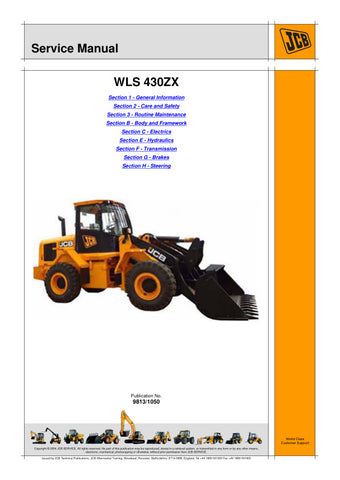 Unlock the full potential of your JCB WLS 430ZX Wheel Loading Shovel with the comprehensive Service Manual (9813/1050) in PDF format. This essential guide provides detailed insights into maintenance, troubleshooting, and repair procedures, ensuring your equipment operates at peak performance. With easy navigation and clear illustrations, this manual is designed for both seasoned professionals and newcomers alike, making it an invaluable resource for keeping your machinery in top condition. Don't miss out on