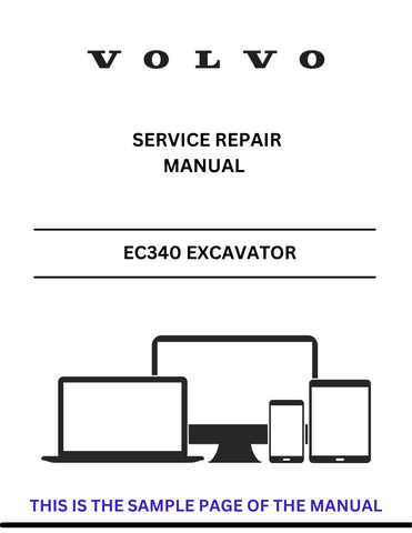 VOLVO EC340 EXCAVATOR (EXC) SERVICE REPAIR MANUAL (PDF FILE)