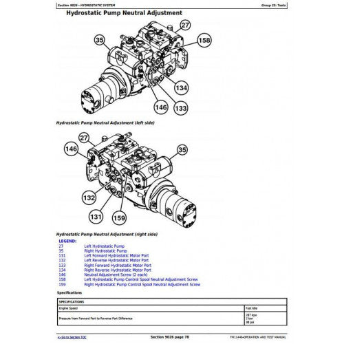 SERVICE MANUAL JOHN DEERE 333D STEER LOADER TM11446 The Manuals Group