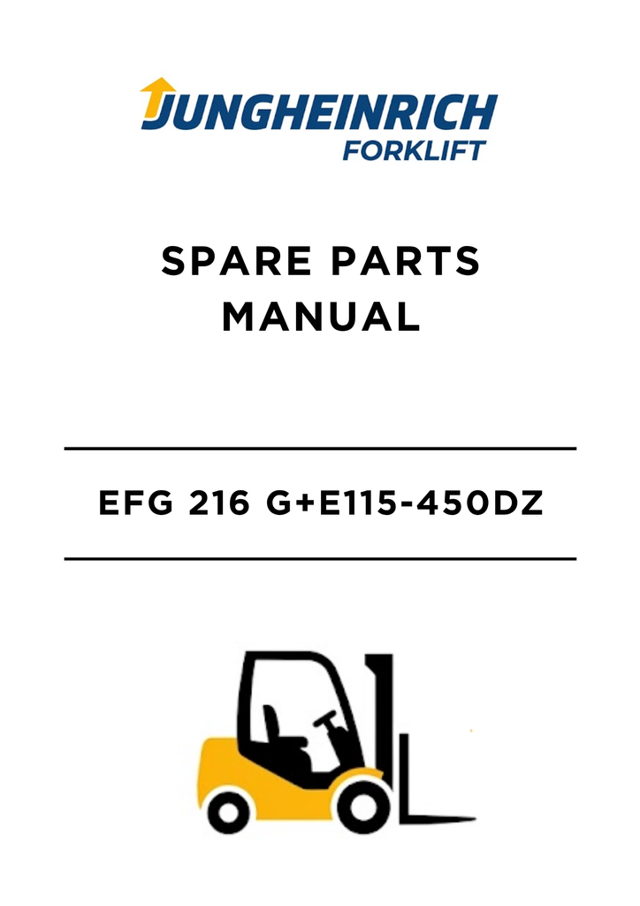 Download the Jungheinrich Forklift EFG 216 G+E115-450DZ spare parts ...