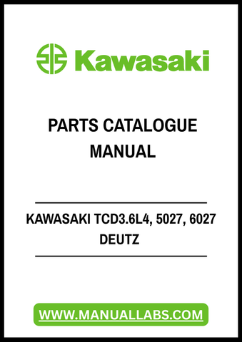 Discover the ultimate resource for your engine maintenance with the KAWASAKI TCD3.6L4, 5027, 6027 DEUTZ Parts Catalogue Manual in PDF format. This comprehensive manual is designed to provide you with detailed information on parts, specifications, and assembly, ensuring you have everything you need at your fingertips.