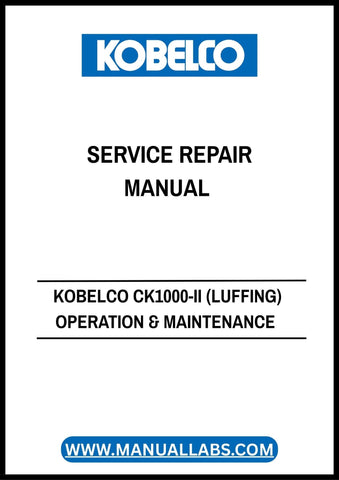 ith clear illustrations and step-by-step instructions, the KOBELCO CK1000-II manual simplifies complex repair tasks, ensuring that you can tackle any issue with confidence. Whether you're performing routine maintenance or addressing specific repairs, this guide equips you with the knowledge to minimize downtime and maximize productivity.