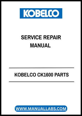 Enhance your maintenance capabilities with the KOBELCO CK1600 Parts Service Repair Manual (S3GN12003ZO01) in PDF format. This comprehensive guide is designed specifically for the CK1600 model, providing you with detailed instructions and diagrams to ensure efficient repairs and servicing.