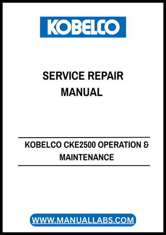 Investing in this manual means investing in the longevity and efficiency of your machinery. Don't leave your operations to chance—equip yourself with the knowledge to keep your KOBELCO CKE2500 running smoothly and efficiently. Download your PDF copy today and take the first step towards enhanced performance and reliability.