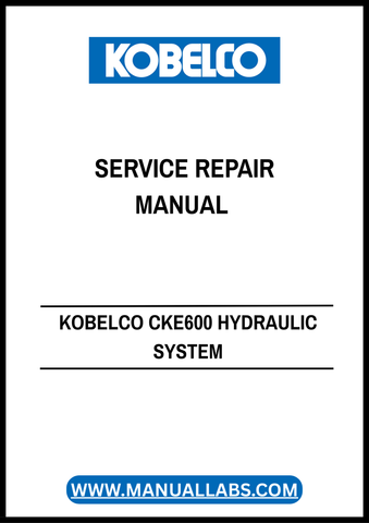 Unlock the full potential of your KOBELCO CKE600 with the comprehensive Hydraulic System Service Repair Manual (GG20V00018F2) in PDF format. This essential guide provides detailed insights into the hydraulic system, ensuring you have the knowledge needed for effective maintenance and repairs.