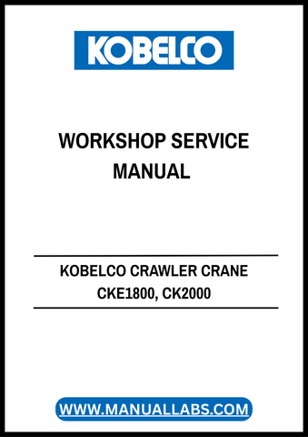 
Investing in this service manual means investing in the reliability and efficiency of your KOBELCO Crawler Crane. Don't miss out on the opportunity to streamline your operations and minimize downtime—download your copy today and take the first step towards superior crane management.