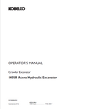 Explore the KOBELCO Crawler Excavator 140 Acera Tier 4 Operator's Manual. Find crucial information for safe operation and effective maintenance practices.