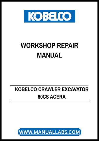 Invest in your machinery's longevity and performance with the KOBELCO Crawler Excavator 80CS ACERA Tier 4 Workshop Repair Manual. Download your copy today and take the first step towards ensuring your excavator operates at its best for years to come.