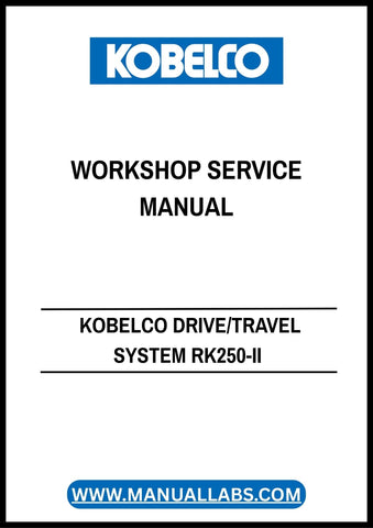 Discover the KOBELCO DRIVE/TRAVEL SYSTEM RK250-II WORKSHOP SERVICE MANUAL S5EZ1101E-1, your essential guide for maintaining and servicing your KOBELCO equipment. This comprehensive PDF manual provides detailed instructions, diagrams, and troubleshooting tips to ensure optimal performance and longevity of your machinery.