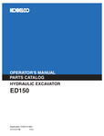 KOBELCO ED150 (S2YH03401ZE) OPERATOR MANUAL - PDF FILE