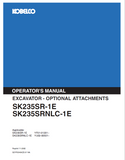 Get the KOBELCO Excavator SK235SR-1E and SK235SRNLC-1E operator manual. Equip yourself with vital knowledge for improved performance and safety.
