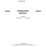 Discover the KOBELCO EXCAVATOR SK70SR-1E Operator Manual. Access essential guidelines and tips for efficient operation and maintenance of your excavator.