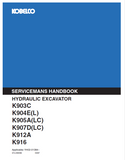Discover comprehensive operator manuals for KOBELCO hydraulic excavators K903C, K904E(L), K905A(LC), K907D(LC), and K912A/K916. Enhance your operational efficiency today.