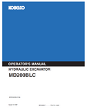 Discover the KOBELCO MD200BLC Hydraulic Excavator Operator Manual. Access essential guidelines and tips for optimal operation and maintenance of your equipment.
