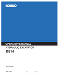 Explore the KOBELCO Hydraulic Excavator MK914 Operator Manual. Find comprehensive instructions and best practices to enhance your excavator's performance.
