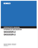 Discover the comprehensive operator manual for KOBELCO Hydraulic Excavators SK030SR-2 and SK035SR-2. Enhance your operational efficiency today.
