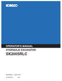 Discover the comprehensive KOBELCO SK200SRLC hydraulic excavator operator manual. Enhance your operational skills and ensure optimal performance with expert guidance.