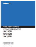 Discover the comprehensive operator manual for KOBELCO hydraulic excavators SK25SR, SK30SR, and SK35SR. Enhance your operational efficiency today.