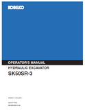 Access the KOBELCO SK50SR-3 hydraulic excavator operator manual for essential insights. Improve your operation techniques and maximize machine efficiency.