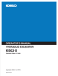 KOBELCO K903-II (S2LE1014E-01) OPERATOR MANUAL - PDF FILE