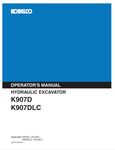 KOBELCO K907D, K907DLC (S2LN1015E-00) OPERATOR MANUAL - PDF FILE
