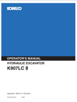 KOBELCO K907LC II (S2YQU1001E-00) OPERATOR MANUAL - PDF FILE