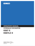 KOBELCO K907 II, K907LC II (S2YN1001E-01) OPERATOR MANUAL - PDF FILE