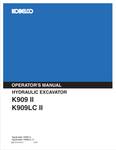 KOBELCO K909 II, K909LC II (S2LQ1014E-01) OPERATOR MANUAL - PDF FILE