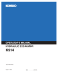 KOBELCO K914 (S2LR1006E-00 NA) OPERATOR MANUAL - PDF FILE