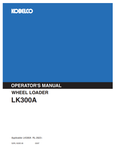 KOBELCO LK300A (S2RL1003E-06) OPERATOR MANUAL - PDF FILE