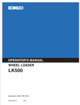 KOBELCO LK500 (S2RM1002E-01) OPERATOR MANUAL - PDF FILE