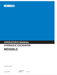 KOBELCO MD300LC (S2YC1001E-00 NA) OPERATOR MANUAL - PDF FILE