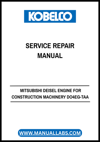 Unlock the full potential of your construction machinery with the KOBELCO MITSUBISHI DIESEL ENGINE DO4EG-TAA Service Repair Manual. This comprehensive PDF guide, part number 99616-28100, is designed to provide you with detailed insights and step-by-step instructions for servicing and repairing your engine efficiently.