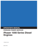 Explore the KOBELCO Perkins Series Engine Phaser 1000 Series Diesel Engines Operator Manual. Comprehensive insights for effective operation and maintenance.