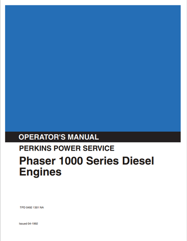KOBELCO PHASER 1000 (TPD 0492 1301 NA OPERATOR MANUAL - PDF FILE