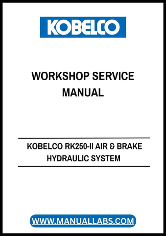 Discover the KOBELCO RK250-II Air & Brake Hydraulic System Workshop Service Manual (S5EZ1903E-1) in PDF format, your essential guide for maintaining and servicing your hydraulic systems. This comprehensive manual provides detailed instructions, diagrams, and troubleshooting tips to ensure optimal performance and longevity of your equipment.