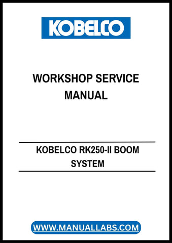 Invest in the KOBELCO RK250-II Boom System Workshop Service Manual today and enhance your operational efficiency. Equip yourself with the knowledge needed to keep your machinery running smoothly and effectively, ensuring you get the most out of your investment.