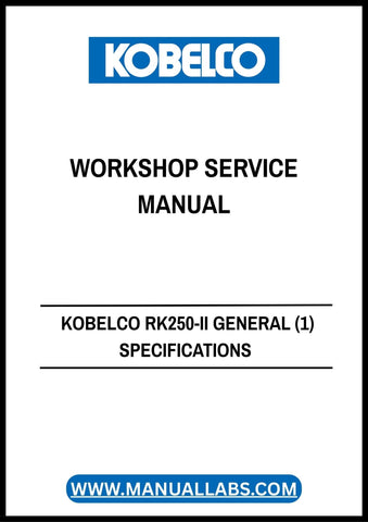 With clear illustrations and step-by-step instructions, this service manual simplifies complex procedures, making it easier for technicians and operators to troubleshoot and repair the RK250-II. Whether you're performing routine maintenance or addressing specific issues, this manual is an invaluable resource that enhances your operational efficiency.