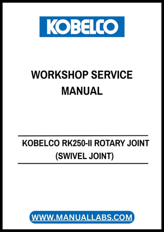 
Invest in the KOBELCO RK250-II Rotary Joint Workshop Service Manual today and enhance your operational capabilities. Whether you're a seasoned professional or a newcomer, this manual is an invaluable resource that will help you keep your equipment running smoothly and reliably.